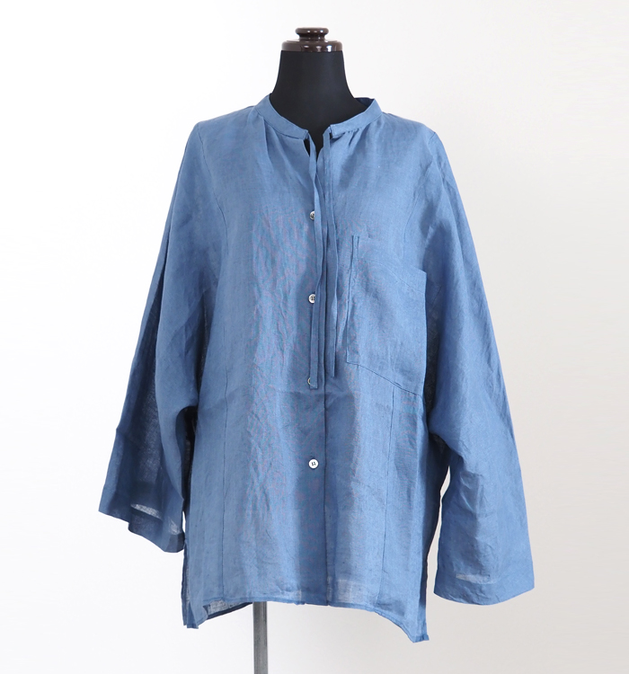 Munich ミューニック 60sフレンチリネン ドルマンルーズシャツ