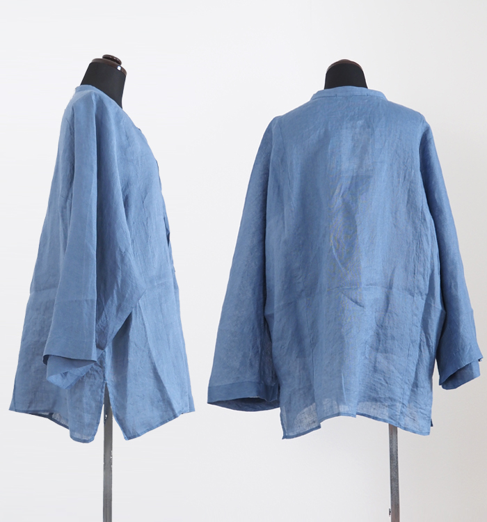 Munich ミューニック 60sフレンチリネン ドルマンルーズシャツ