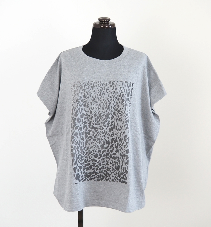 Munich ミューニック レオパードプリントタックスリーブTシャツ