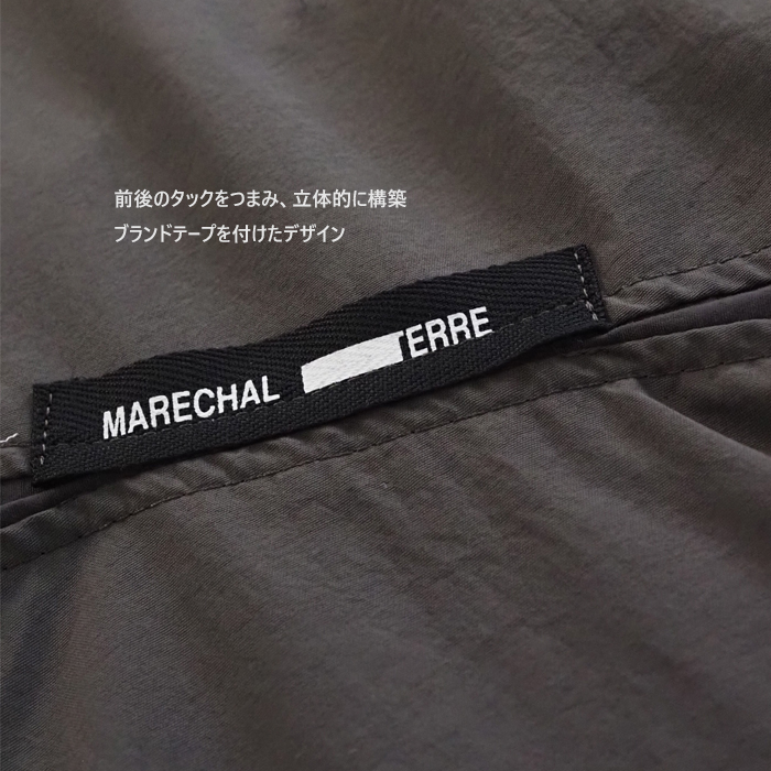 MARECHAL TERRE サックロングワンピース 着用スタイリング サイド