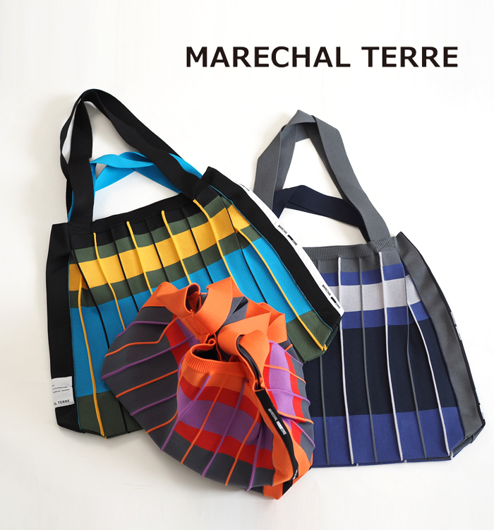 MARECHAL TERRE プリーツニットバッグ