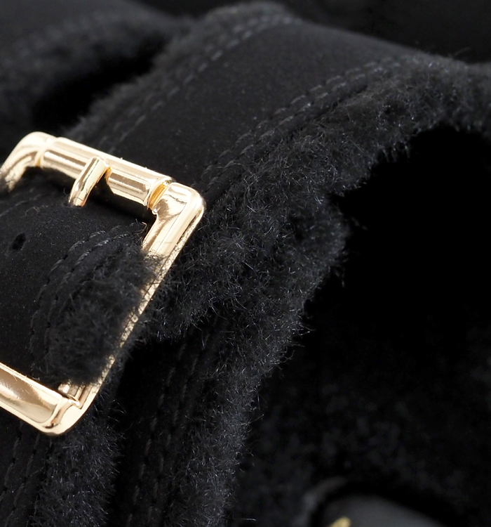 ATELIER BRUGGE ファーサンダル バックルディテール