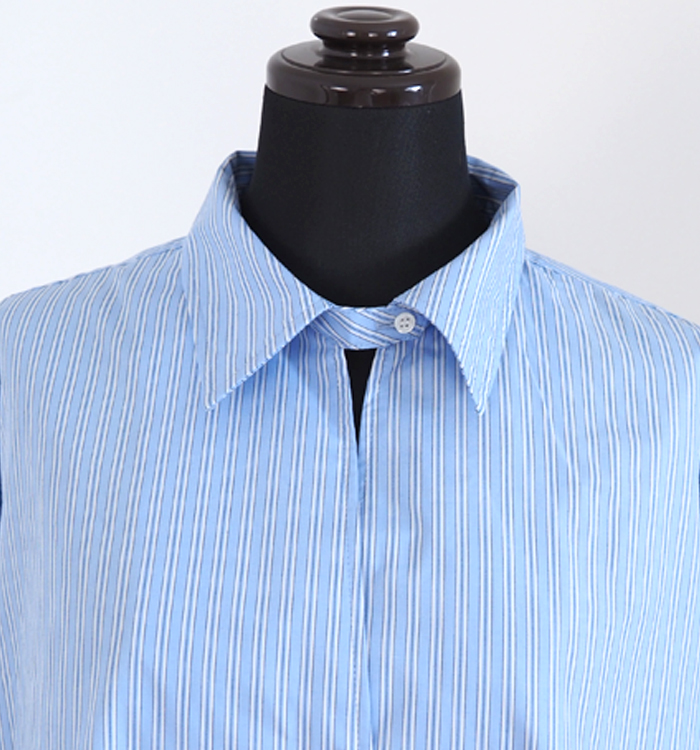 MIDIUMISOLID ミディウミソリッド スキッパー ポンチョシャツ レディース