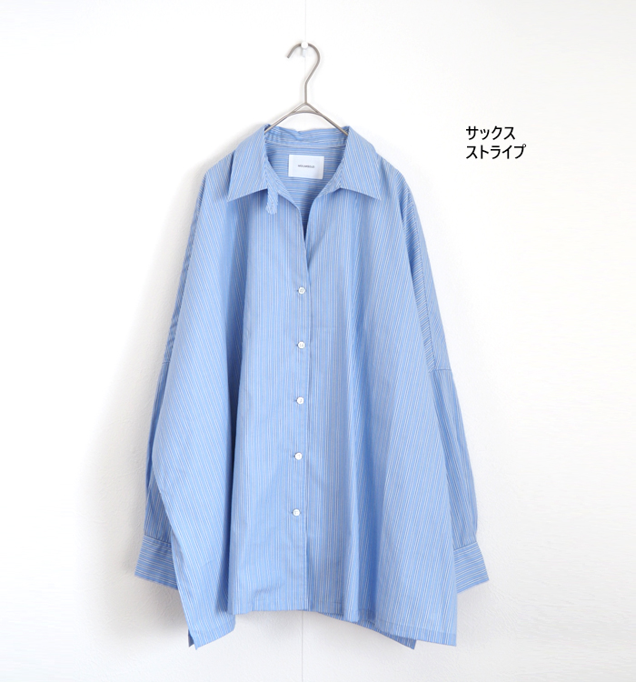 MIDIUMISOLID ミディウミソリッド スキッパー ポンチョシャツ レディース