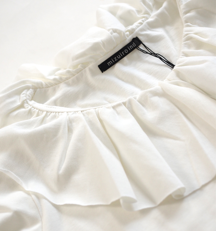 mizuiro ind ミズイロインド プルオーバー フリルカラー ロング