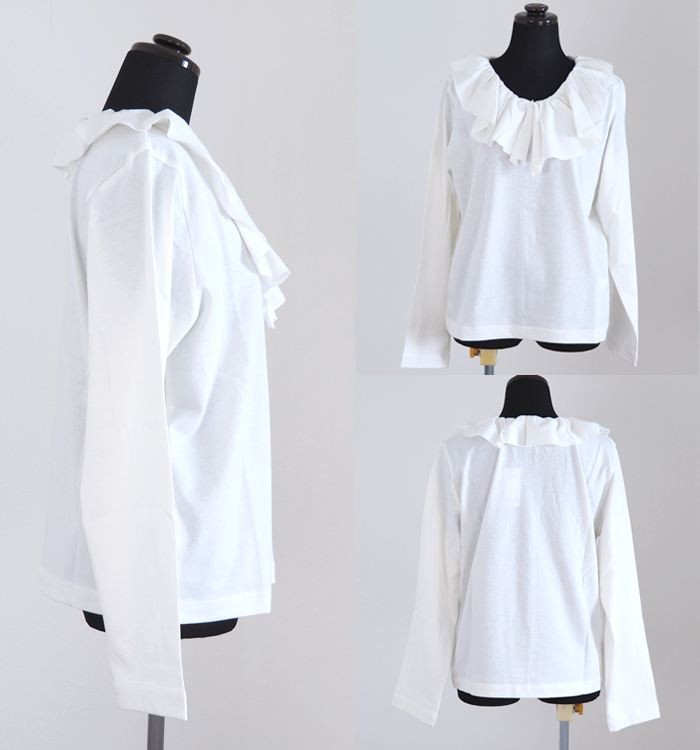 mizuiro ind ミズイロインド プルオーバー フリルカラー ロング