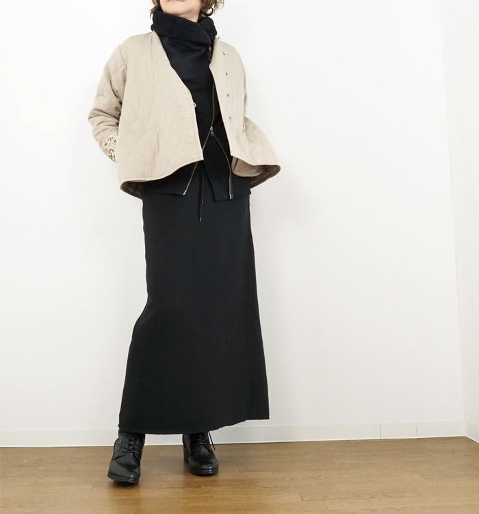 mizuiro ind ミズイロインド キルトジャケット 刺繍テープ レディース