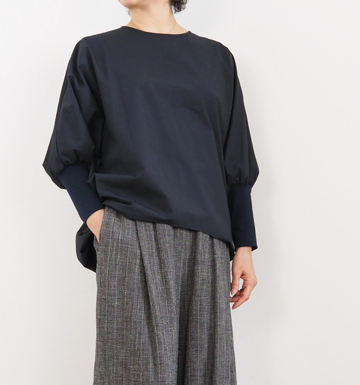 mizuiro ind ミズイロインド クルーネックコクーンプルオーバー