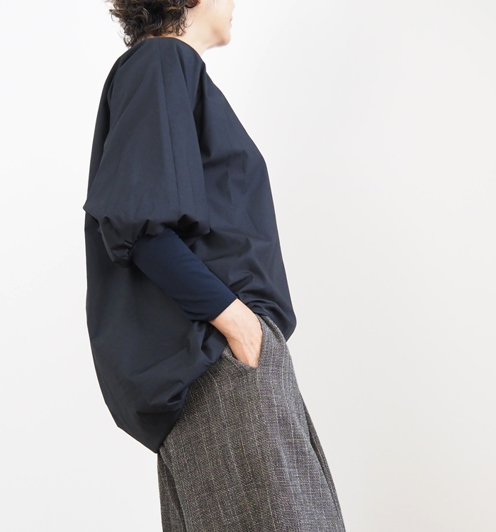 mizuiro ind ミズイロインド クルーネックコクーンプルオーバー