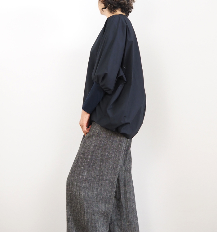 mizuiro ind ミズイロインド クルーネックコクーンプルオーバー