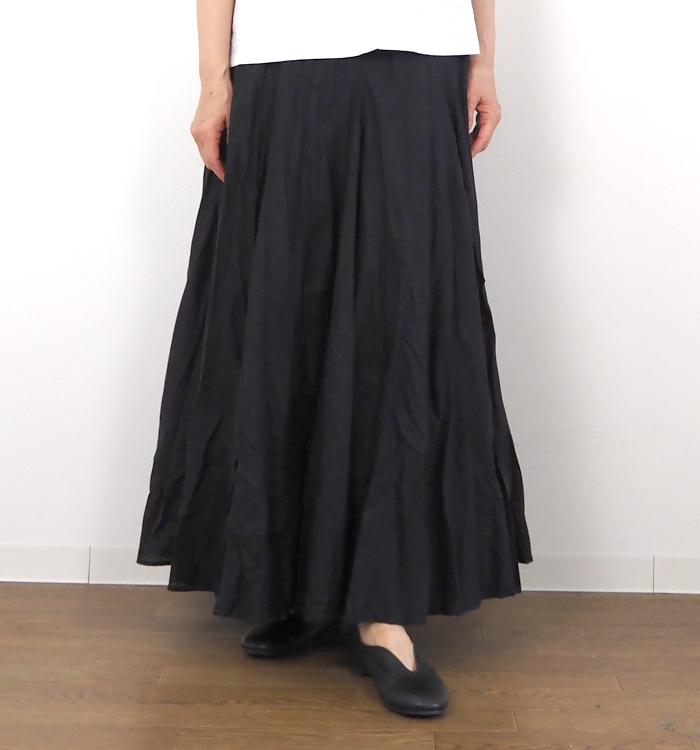 mizuiro ind ミズイロインド コットンローンボリュームフレアースカート 