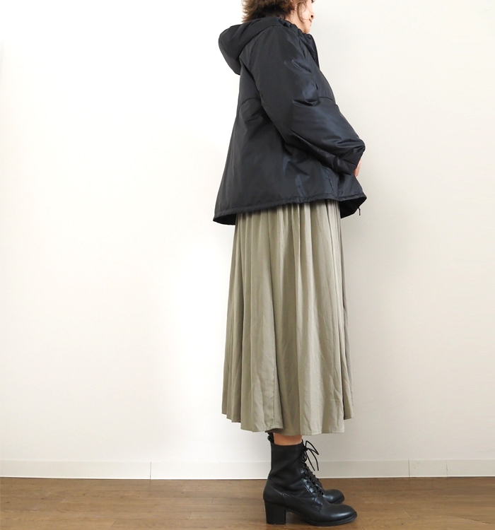 mizuiro ind ミズイロインド ダウンジャケット フード付き レディース