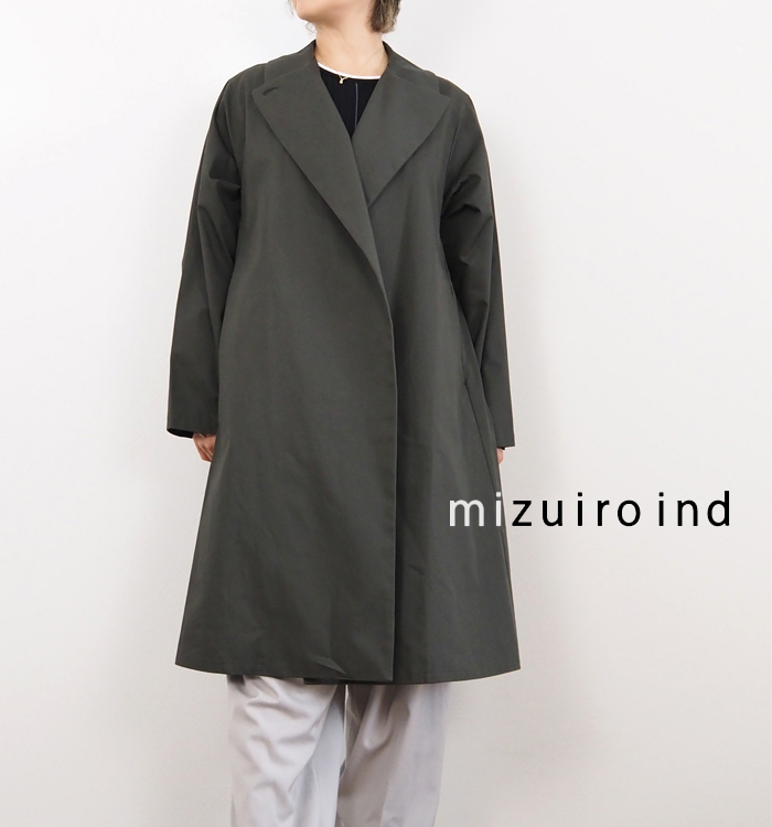 mizuiro ind ミズイロインド トレンチライクコート レディース 3-270057