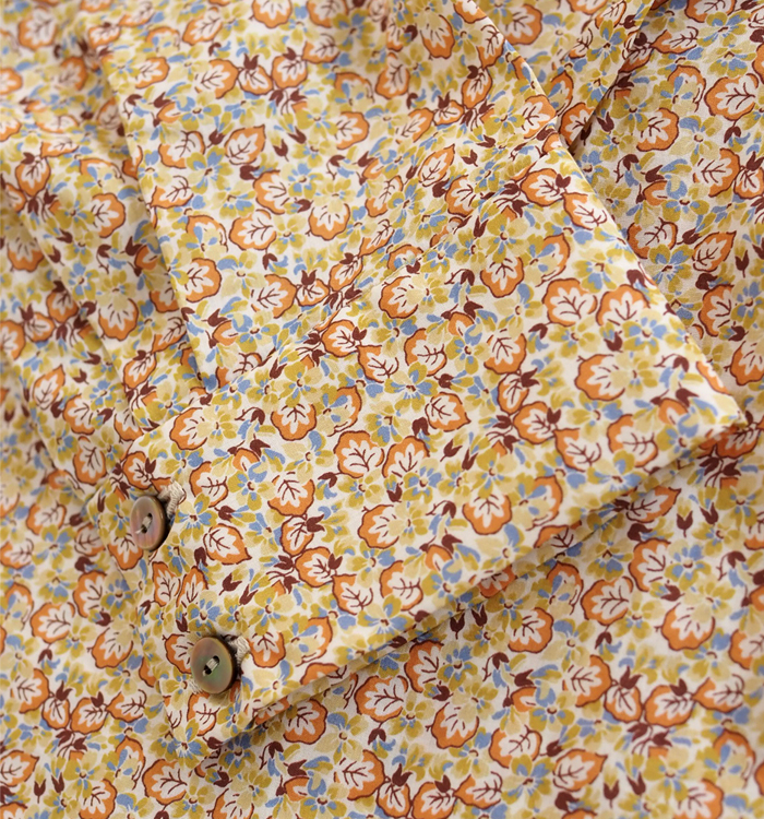 MidiUmi ミディウミ リバティ ボウタイシャツ レディース