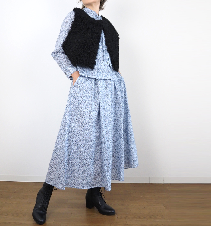 MidiUmi ミディウミ リバティ フレアースカート タナローン レディース