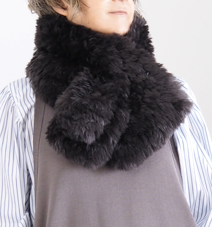 ATELIER BRUGGE アトリエブルージュ 差し込みファーティペット レディース