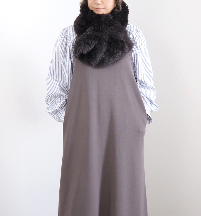 ATELIER BRUGGE アトリエブルージュ 差し込みファーティペット レディース