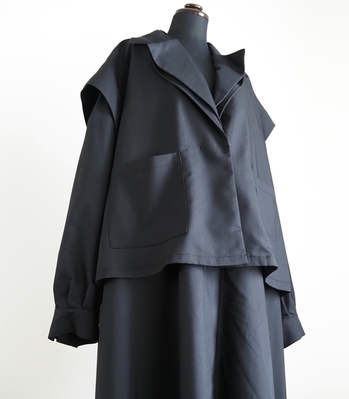 MIDIUMISOLID ミディウミソリッド 3way ロングコート レディース