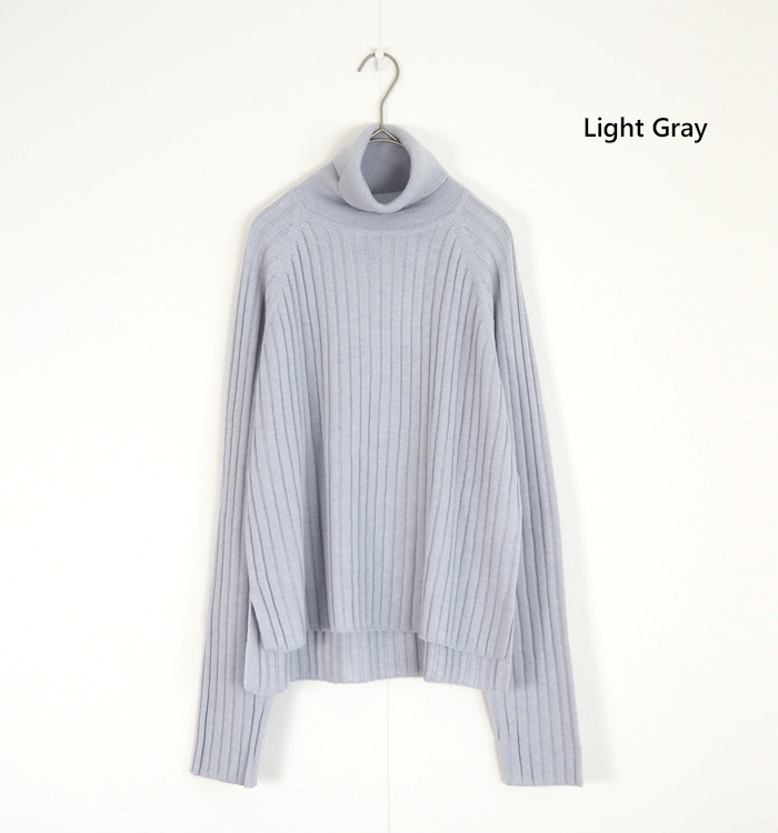 mizuiro ind ミズイロインド ニット プルオーバー ワイドリブ レディース