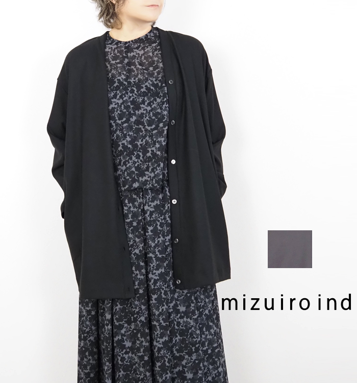 mizuiro ind ミズイロインド Vネックカーディガン レディース