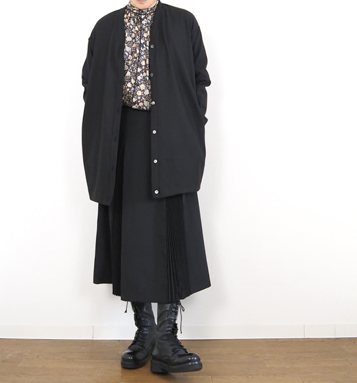 mizuiro ind ミズイロインド プリーツスカート ミドル丈 レディース 4