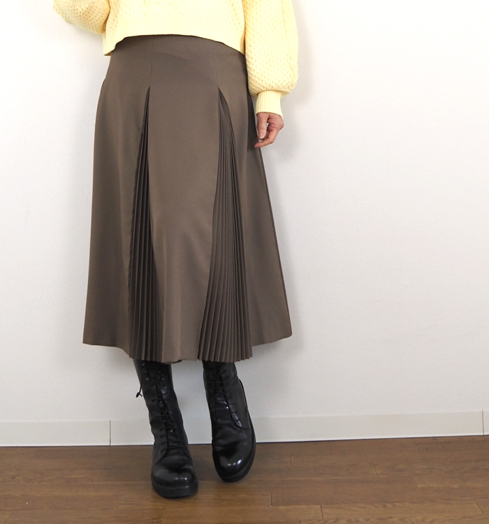 mizuiro ind ミズイロインド プリーツスカート レディース