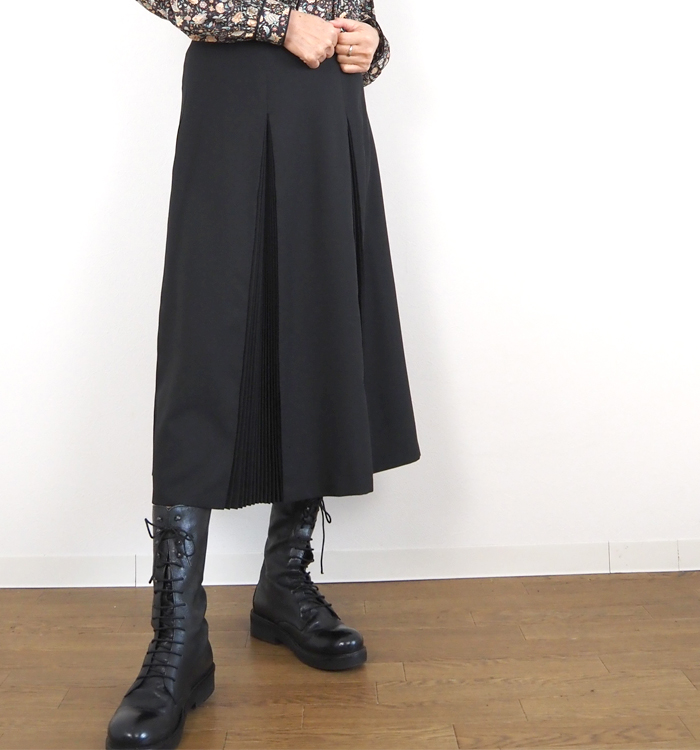 mizuiro ind ミズイロインド プリーツスカート レディース