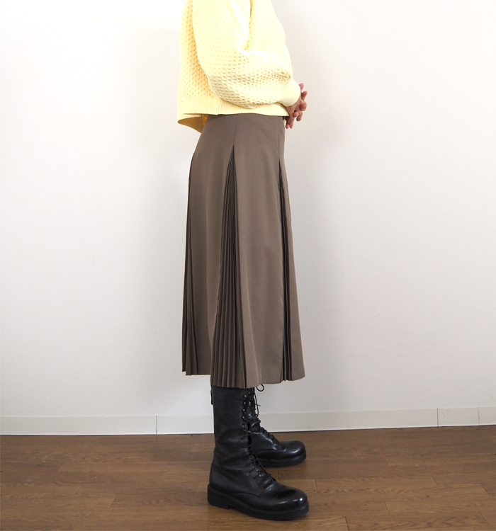 mizuiro ind ミズイロインド プリーツスカート レディース