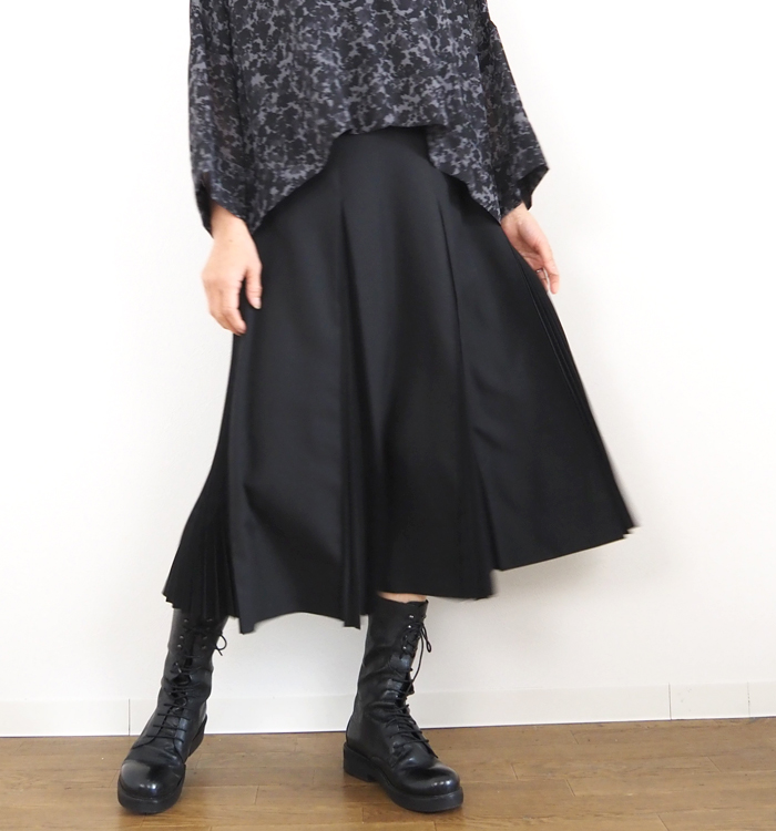 mizuiro ind ミズイロインド プリーツスカート レディース