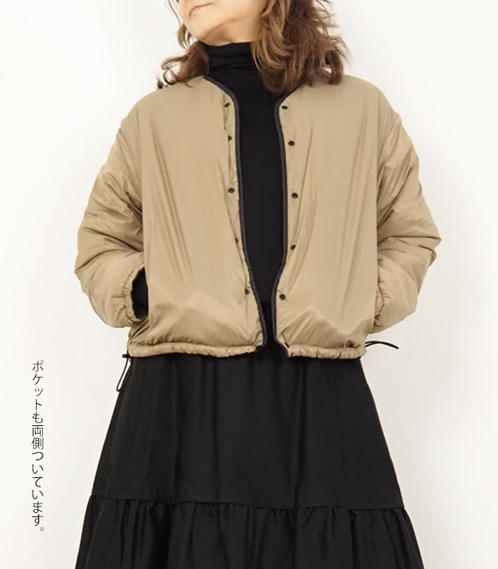 ジャケット・アウター mimi MidiUmi ミディウミ 中綿リバーシブルパデットジャケット 4-779403