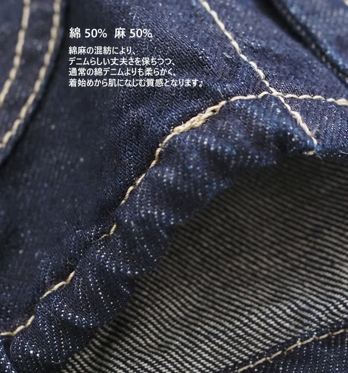 SYNANOGUES 53 シナノーグ Vネック デニムジャケット レディース