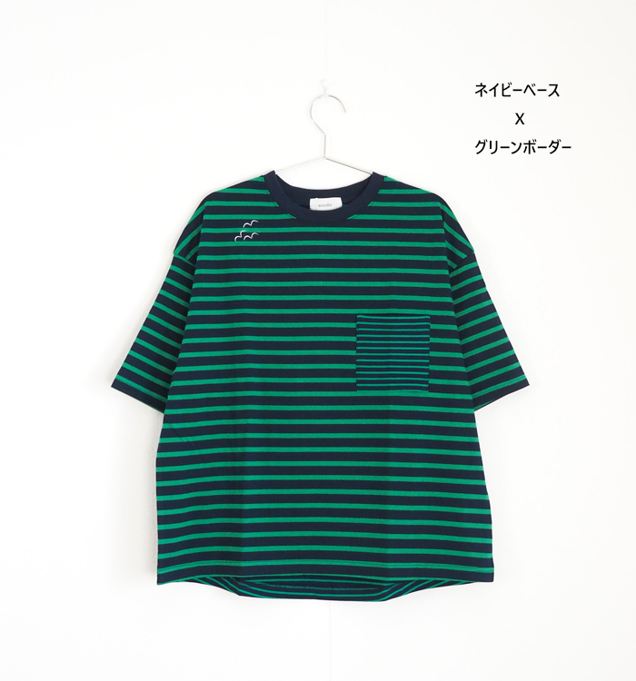 sosotto ソソット ボーダーTシャツ クルーネックプルオーバー レディース