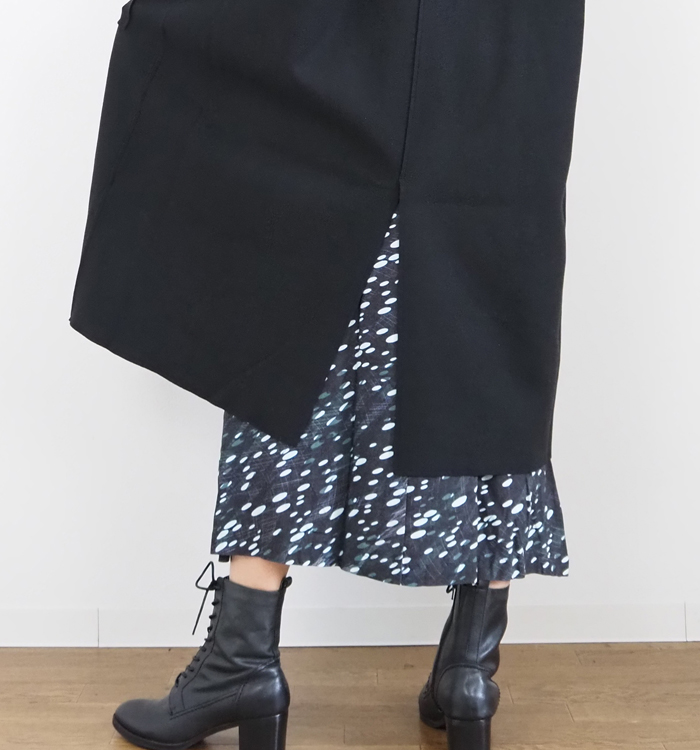 sosotto ソソット ウールライク バルカラーコート レディース