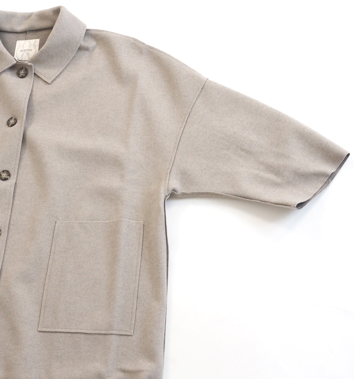 sosotto ソソット ウールライク バルカラーコート レディース