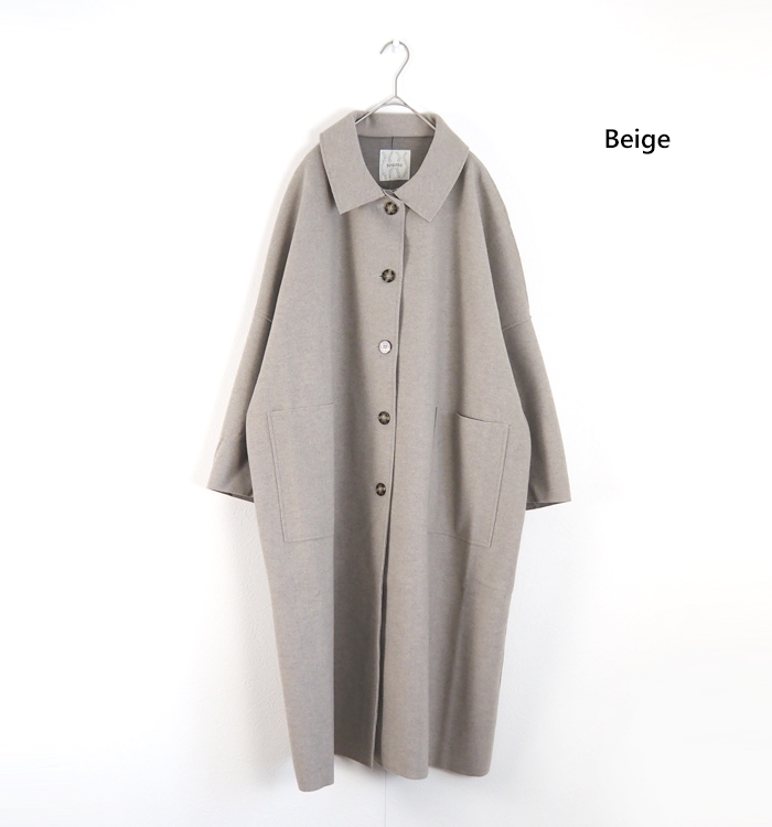 sosotto ソソット ウールライク バルカラーコート レディース