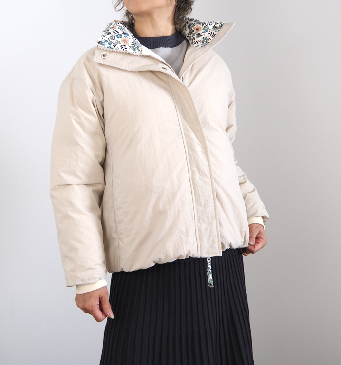 sosotto ソソット ダウンジャケット LIBERTY部分使い レディース