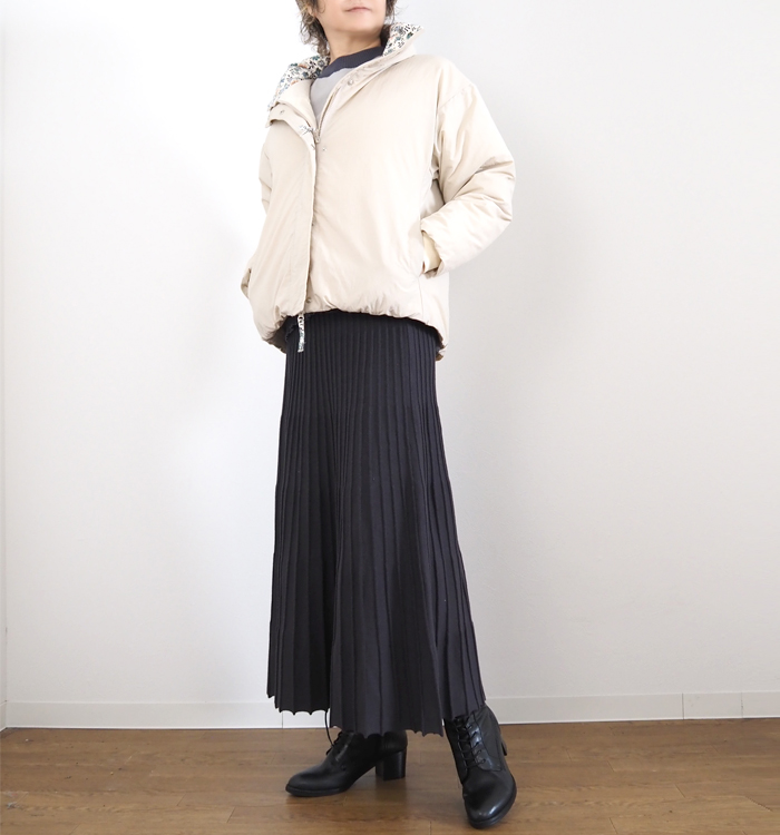 sosotto ソソット ダウンジャケット LIBERTY部分使い レディース