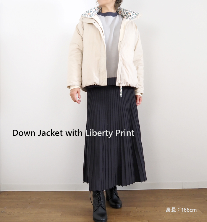 sosotto ソソット ダウンジャケット LIBERTY部分使い レディース