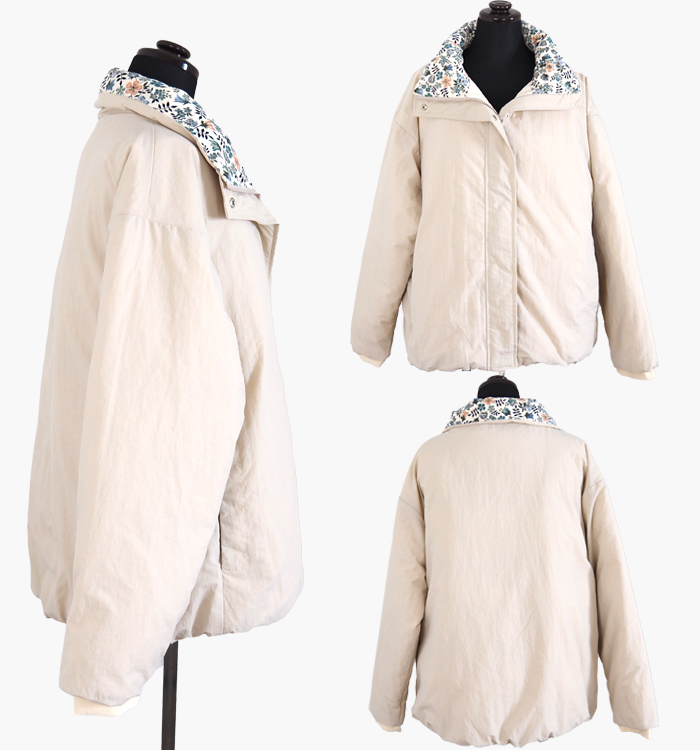 sosotto ソソット ダウンジャケット LIBERTY部分使い レディース