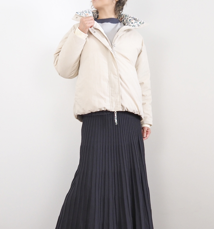 sosotto ソソット ダウンジャケット LIBERTY部分使い レディース