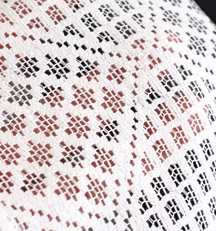 sosotto ボーダー×レース切替 ワイドTシャツ