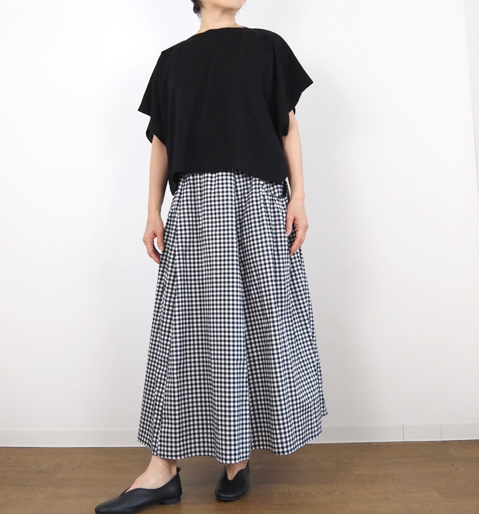 sosotto ソソット 綿麻 ニットベスト 春夏 2WAY リバティ前立て