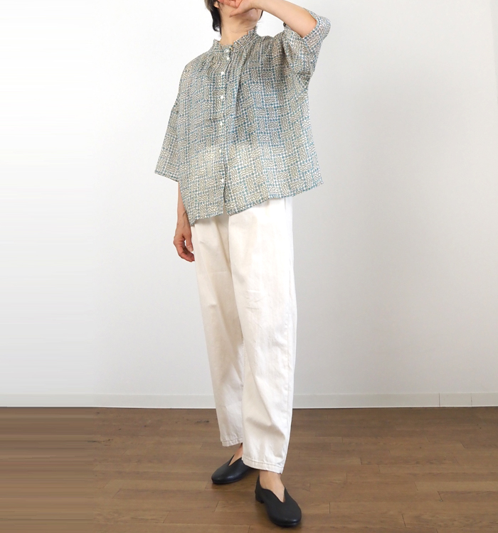 sosotto リバティ シルフローン ブラウス