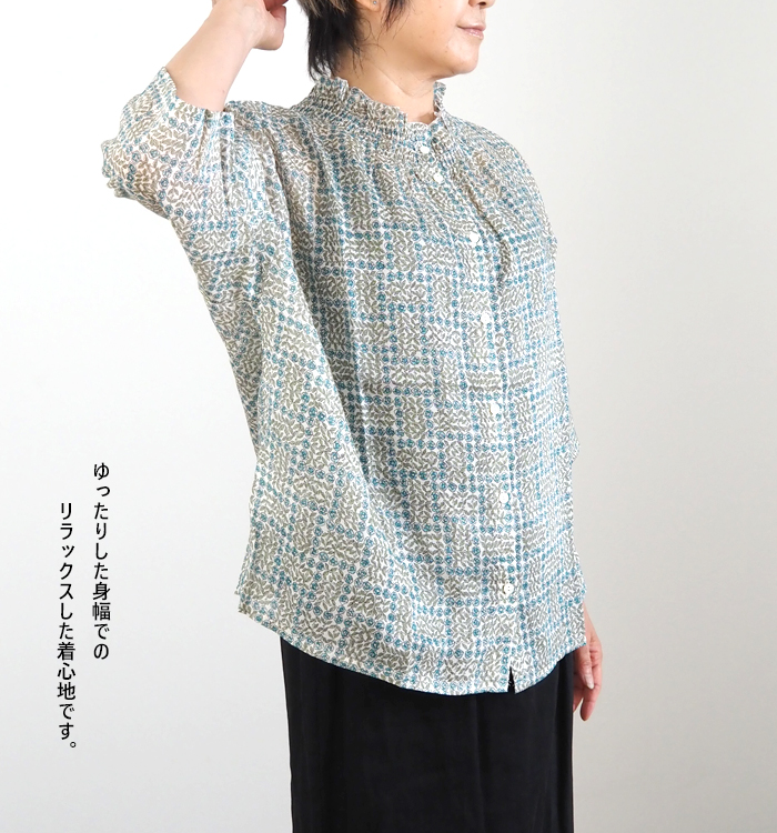 sosotto リバティ シルフローン ブラウス