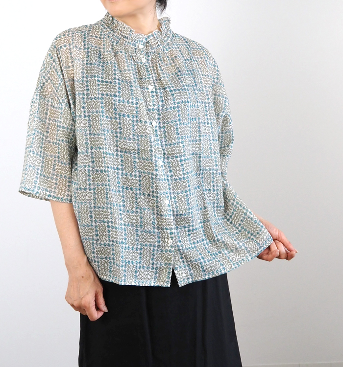 sosotto リバティ シルフローン ブラウス