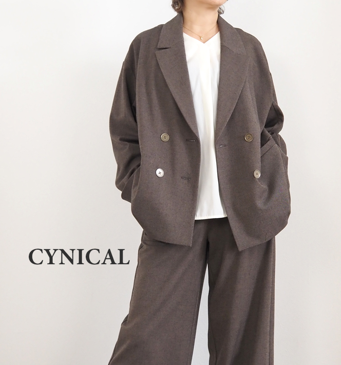 CYNICAL シニカル ダブルジャケット ソフトフランネル レディース