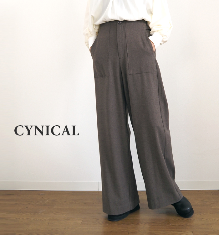 CYNICAL シニカル ベーカーパンツ ソフトフランネル レディース 552-96024