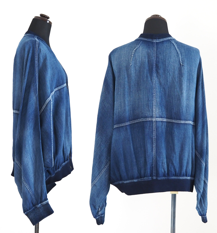 CYNICAL シニカル シアーデニム Vネックカーディガン