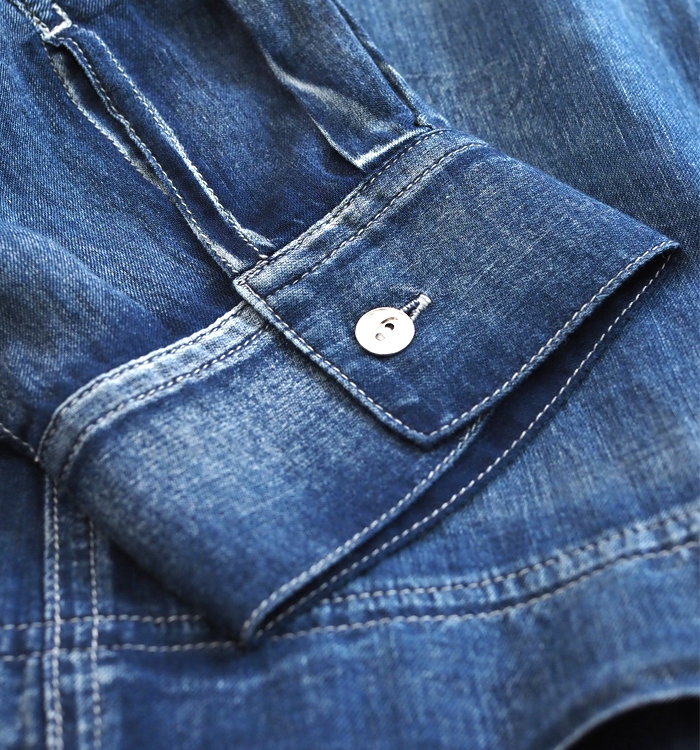 CYNICAL シニカル シアーデニムシャツワンピース ロング