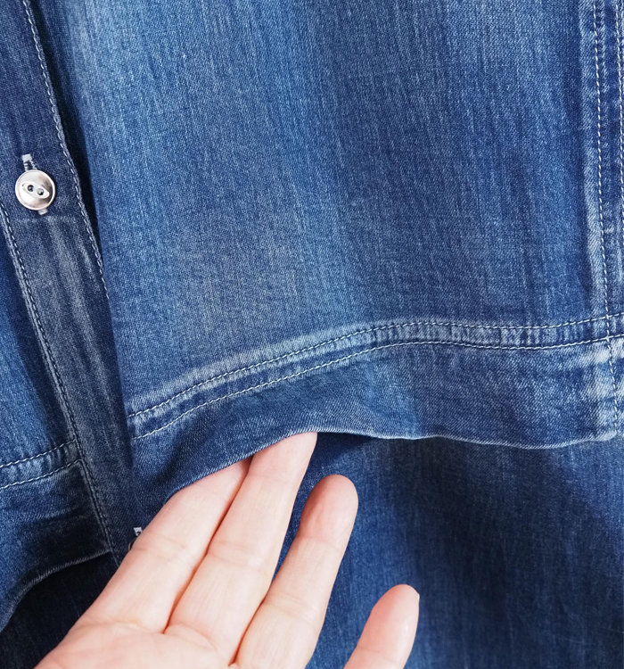 CYNICAL シニカル シアーデニムシャツワンピース ロング